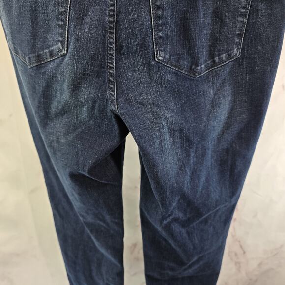 Rebecca Minkoff Jeans Womens 10 Gem Crystal Jewel Bedazzled Dark Wash High Rise - Picture 7 of 12